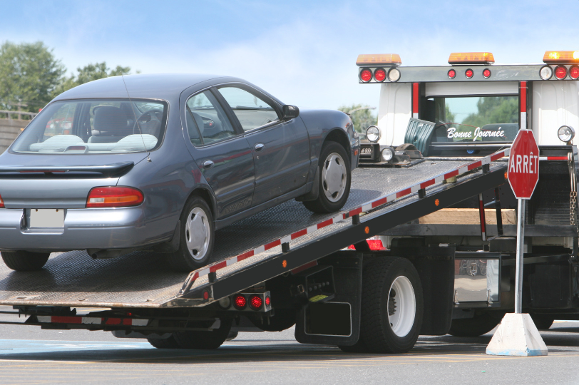 Recovery truck in Bedford