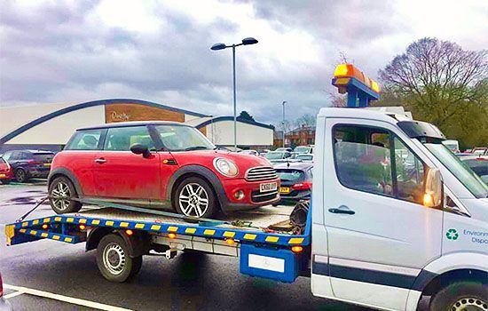 Vehicle recovery in Bedford